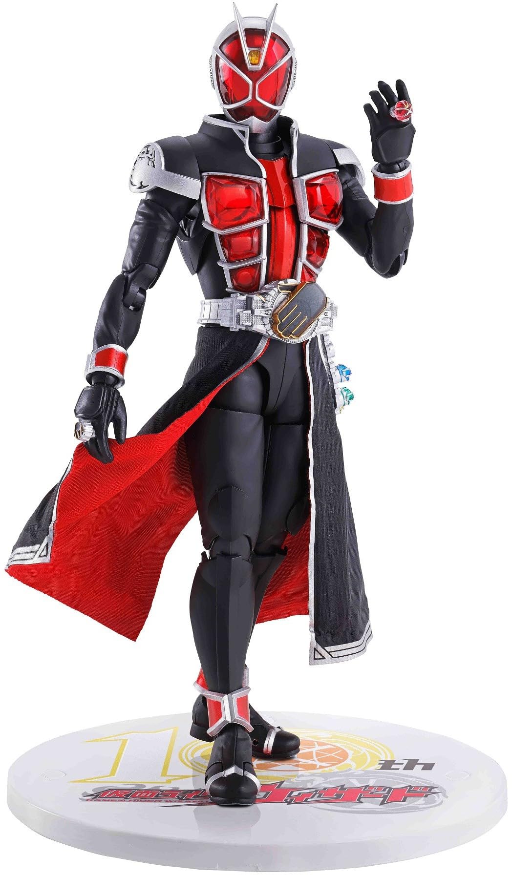 【中古美品】　shfiguarts仮面ライダーウィザード 3体セット S.H.Figuarts 仮面ライダーウィザード フレイムスタイルの真骨彫